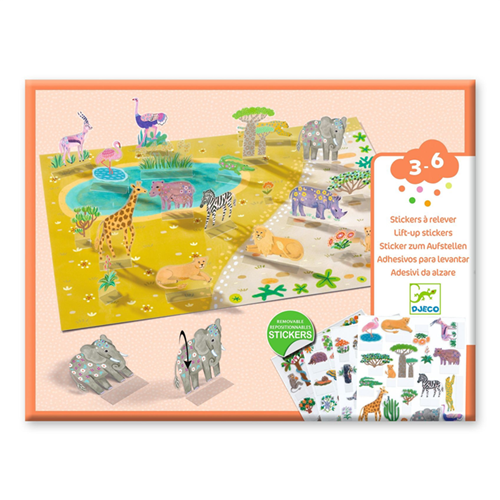 Stickers à relever - Animaux | Djeco Stickers à relever - Animaux | Djeco